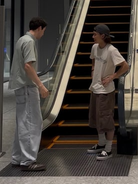 「patagonia（パタゴニア）のアイテム（キャップ）」を使った、Haruto さん（メンズ・164cm）の秋コーディネート