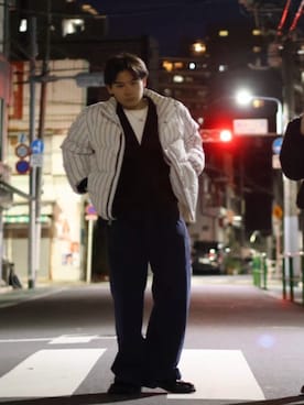 「アイテム（ダウンジャケット/コート）」を使った、Haruto さん（メンズ・164cm）の秋コーディネート