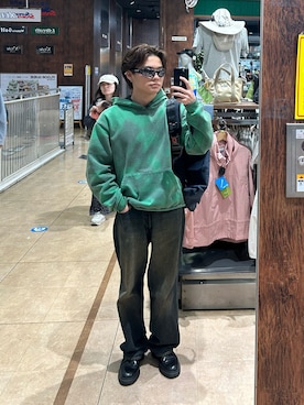 「アイテム（メッセンジャーバッグ）」を使った、Haruto さん（メンズ・164cm）の秋コーディネート