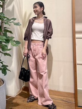 「お腹見せ」｜akariさん（レディース・161cm）の夏コーディネート