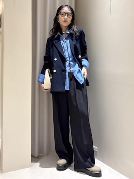 「VIS（ビス）のアイテム（ジャケット/アウター）」を使った、akariさん（レディース・161cm）の秋コーディネート