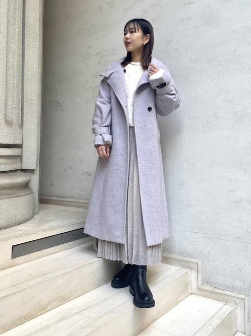 セール】【静電気防止】2WAY毛混シャギーロングコート（その他アウター