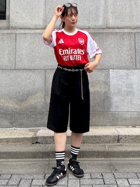 「アディダス(adidas)」｜FMさん（レディース・154cm）の夏コーディネート