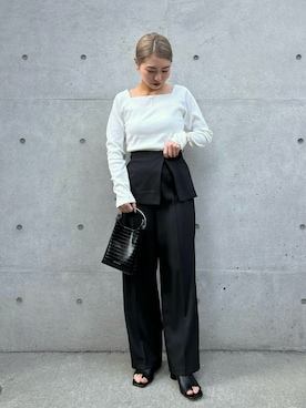 「ラップスカート」｜yamatolemageさん（レディース・155cm）の春コーディネート