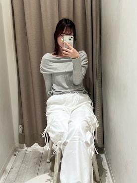 「大人カジュアルコーデ」｜「アイテム（カーゴパンツ）」を使った、aoi0oliveさん（レディース・159cm）の春コーディネート