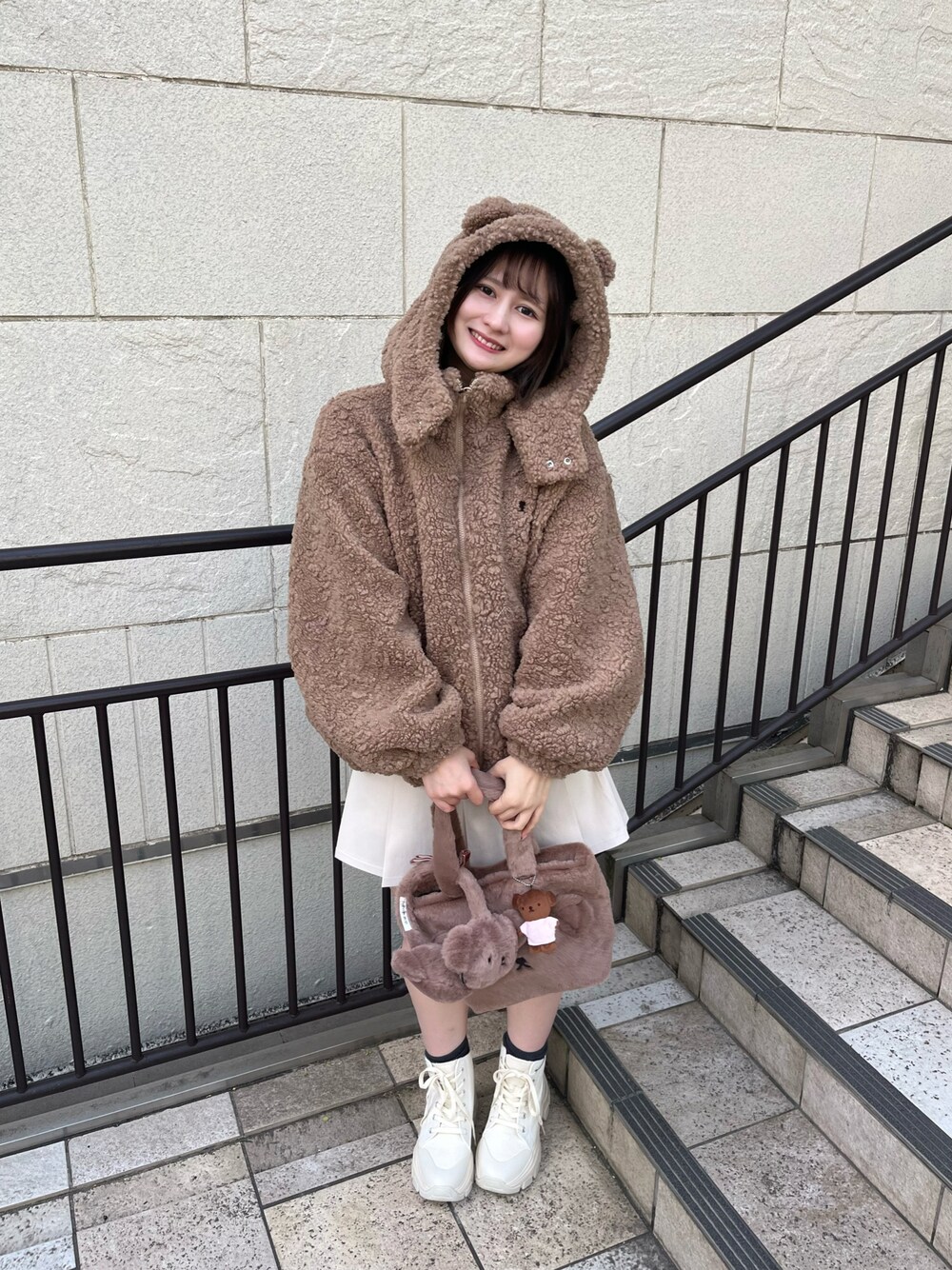 OLIVE des OLIVE（オリーブデオリーブ）の「miffyボアブルゾン 