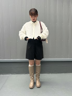 「nomnom（ノムノム）のアイテム」を使った、Mさん（レディース・158cm）の秋コーディネート