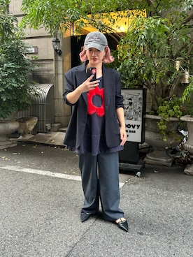 「nomnom（ノムノム）のアイテム」を使った、Mさん（レディース・158cm）の秋コーディネート