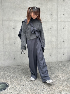 「nomnom（ノムノム）のアイテム」を使った、Mさん（レディース・158cm）の秋コーディネート