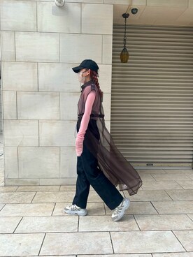 「&g'aime（アンジェム）のアイテム」を使った、Mさん（レディース・157cm）の春コーディネート