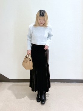 「FREE'S MART（フリーズマート）のアイテム（トートバッグ）」を使った、AYANAさん（レディース・155cm）の秋コーディネート