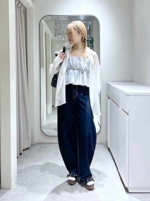 ◇【3サイズ展開XS-M】デニムエッグパンツ【低身長サイズ有】（デニム
