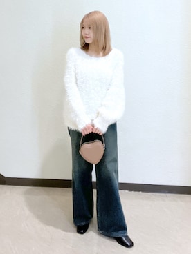 「FREE'S MART（フリーズマート）のアイテム（シューズ）」を使った、Ayanaさん（レディース・155cm）の冬コーディネート