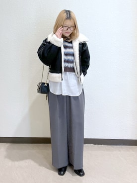 Ayanaさん（レディース・155cm）の冬コーディネート