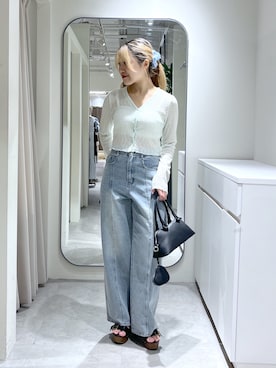 「FREE'S MART（フリーズマート）のスタッズサンダル（サンダル）」を使った、Ayanaさん（レディース・155cm）の夏コーディネート