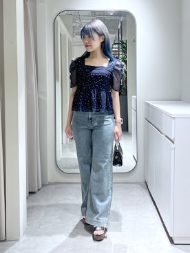 「FREE'S MART（フリーズマート）のスタッズサンダル（サンダル）」を使った、Ayanaさん（レディース・155cm）の夏コーディネート