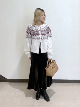 「FREE'S MART（フリーズマート）のアイテム（トートバッグ）」を使った、AYANAさん（レディース・155cm）の秋コーディネート