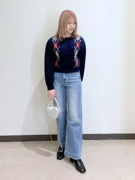 「FREE'S MART（フリーズマート）のアイテム（シューズ）」を使った、Ayanaさん（レディース・155cm）の冬コーディネート