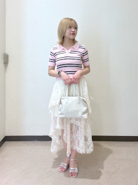「FREE'S MART（フリーズマート）のアイテム」を使った、AYANAさん（レディース・155cm）の夏コーディネート