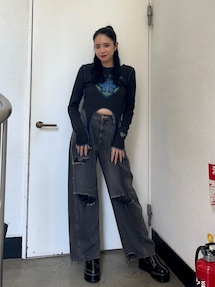 jouetie ジョジョ ガーターフィットTシャツ ジュエティ ジョジョの奇妙な冒険 ストーンオーシャン×jouetie ガーター
