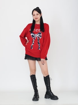 「春ニット」｜NAGISAさん（レディース・162cm）の秋コーディネート
