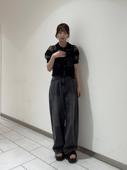 『2サイズ展開』ドローストリングデニム