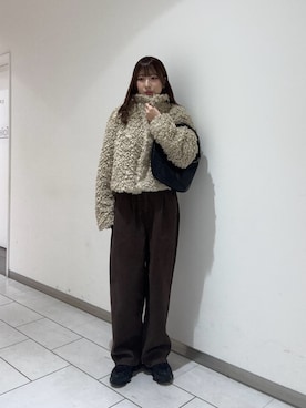 「アイテム（その他アウター）」を使った、gyouza17さん（骨格ウェーブ・レディース・163cm）の秋コーディネート