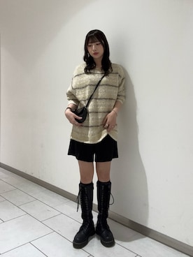 「KBF（ケイビーエフ）のシンプルショートパンツ（その他パンツ）」を使った、gyouza17さん（レディース・163cm）の秋コーディネート