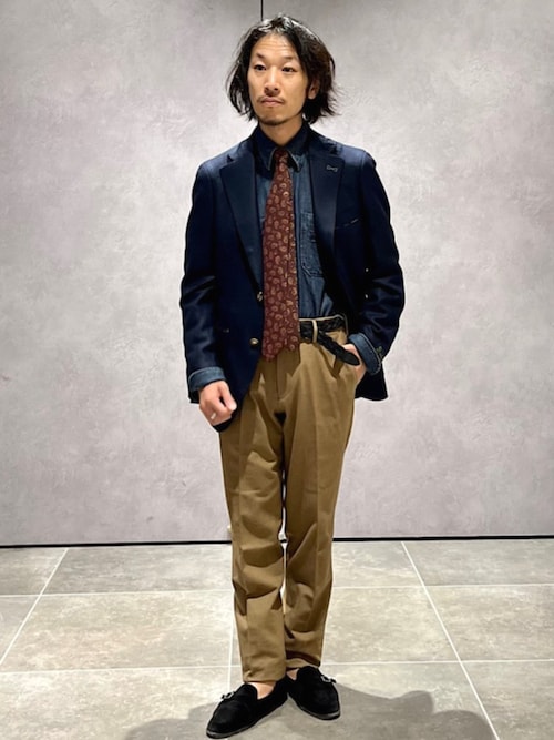 セール】Puccini: シルク ウール メランジ ペイズリー ネクタイ