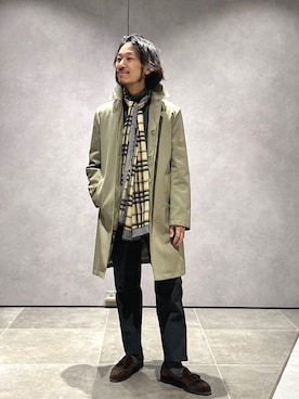 「SHIPS（シップス）のアイテム（スラックス）」を使った、中瀬さん（メンズ・166cm）の春コーディネート