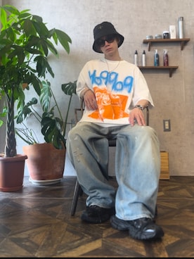 「Acne Studios（アクネストゥディオズ）のアイテム」を使った、hiさん（メンズ・168cm）の夏コーディネート