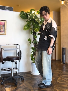 「Acne Studios（アクネストゥディオズ）のアイテム」を使った、hiさん（メンズ・168cm）の夏コーディネート