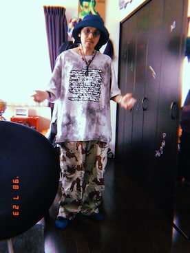 「AZUL by moussy（アズールバイマウジー）のアイテム」を使った、DJ音霊さん（メンズ・168cm）の夏コーディネート