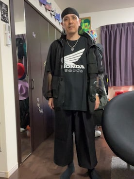 「HONDA（ホンダ）のアイテム」を使った、本能寺で待ってるさん（メンズ・168cm）の夏コーディネート