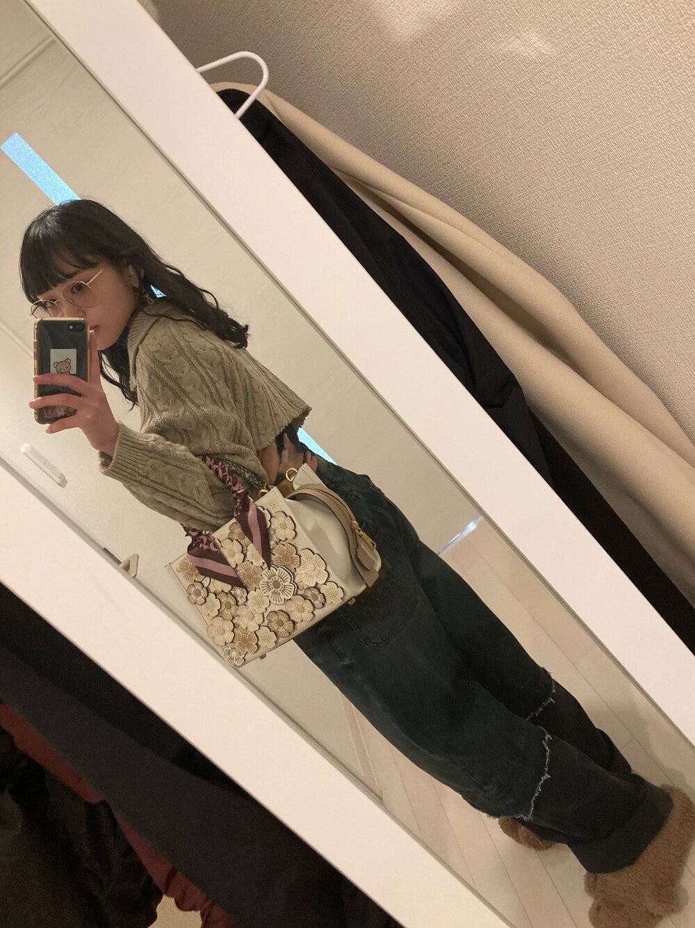 COACH MATIN KIM】ウォッシュド レイヤード デニム パンツを使っ
