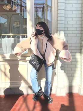 「LA BELLE ETUDE（ラベルエチュード）のアイテム（ジャケット/アウター）」を使った、ryorun9さん（レディース・158cm）の春コーディネート