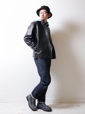 「アイテム（ブルゾン）」を使った、べーやんさん（メンズ・170cm・40代）の秋コーディネート