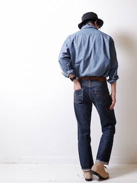 「Basiquenti（ベーシックエンティ）のアイテム（ハット）」を使った、べーやんさん（メンズ・170cm・30代）の秋コーディネート