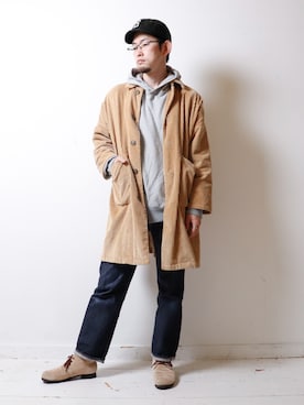 「YANUK（ヤヌーク）のアイテム（パーカー）」を使った、べーやんさん（メンズ・170cm）の秋コーディネート