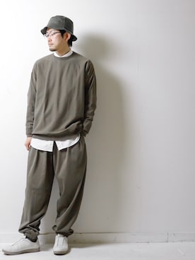 「Jackman（ジャックマン）のアイテム（パンツ）」を使った、べーやんさん（メンズ・170cm）の冬コーディネート