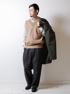 「TEXTURE WE MADE（テクスチャーウィーメイド）のアイテム」を使った、べーやんさん（メンズ・170cm）の秋コーディネート