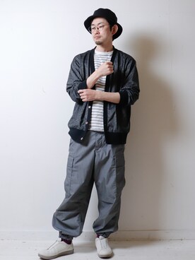 「WHEIR（ウェア）のアイテム」を使った、べーやんさん（メンズ・170cm）の春コーディネート