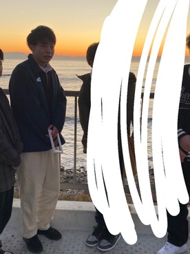 「ジーユー」｜soccergtkさん（メンズ・178cm）の冬コーディネート