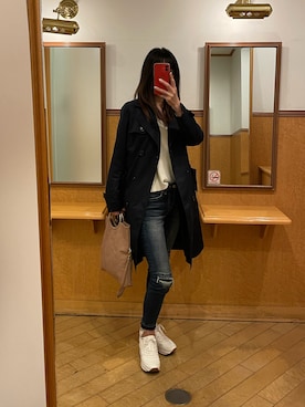 「ベージュスニーカー」｜ondoruさん（レディース・163cm）の春コーディネート