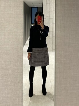 「大人可愛い」｜「UNIQLO（ユニクロ）のアイテム（シューズ）」を使った、ondoruさん（レディース・163cm）の冬コーディネート