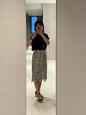 「黒ブラウス」｜ondoruさん（レディース・163cm）の夏コーディネート