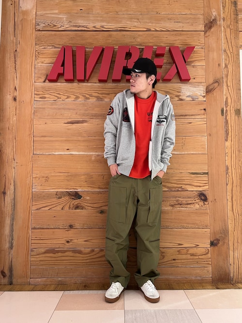 LONG SLEEVE ZIP PARKA DUST DEVILS / ロングスリーブ ジップアップ パーカー ダスト デビルス /AVIREX / アヴィレックス