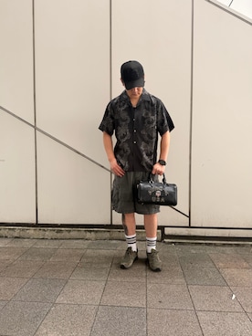 「AVIREX（アヴィレックス）のアイテム」を使った、りょーさん（メンズ・178cm）の夏コーディネート