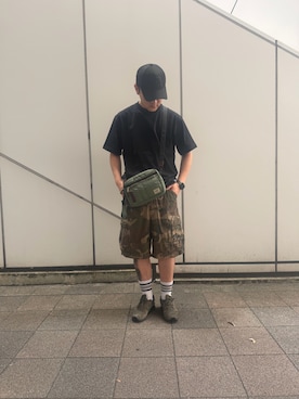 「AVIREX（アヴィレックス）のアイテム」を使った、りょーさん（メンズ・178cm）の夏コーディネート