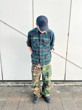 「AVIREX（アヴィレックス）のアイテム」を使った、りょーさん（メンズ・178cm）の夏コーディネート